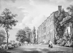 Chateau de Frechines，由C. Motte雕刻，1830-40 作者 查尔斯·弗朗索瓦·约瑟夫·彭西